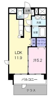 アンジュール小木Ⅱの間取り画像