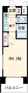 エステムコート神戸ハーバーランド前IIIコスタリティの間取り画像