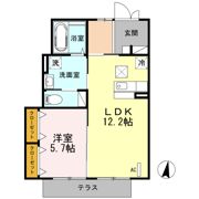 ザ・パーシモン Bの間取り画像