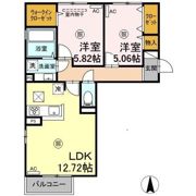 D-room桜 Ⅰ棟の間取り画像