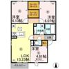 D-room桜 Ⅱ棟の間取り画像