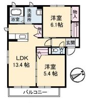 プロスペリーテ C棟?の間取り画像