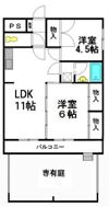 蝶和ビルⅡの間取り画像