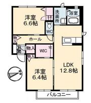 パールハイツI棟の間取り画像