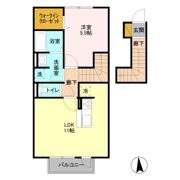 サンルミエール Cの間取り画像