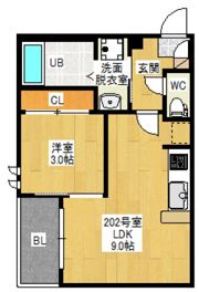 Regalest La Noble（仮REGALEST中広2）の間取り画像