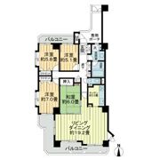 ファミール大橋グランヒルズの間取り画像