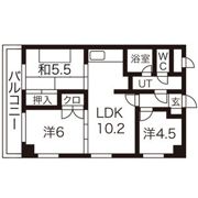 エスパシオ大町Ⅱの間取り画像