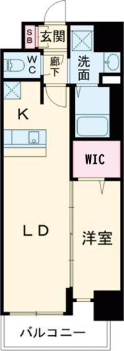 プレサンスTHE高岳の間取り画像
