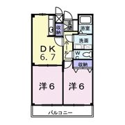 ソレアード立川Ⅰの間取り画像