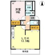 ヴィスタ桑田 Ⅱ棟の間取り画像