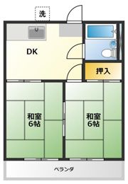 ハイツ西川の間取り画像