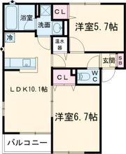 ラ コリーナ デル ヴェントⅠの間取り画像