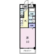 福パレス ランデュール Bの間取り画像