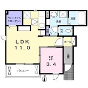 ヴィラ・メーラ Bの間取り画像