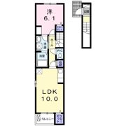 リジエール・ウエストの間取り画像