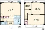 西岡グリーンコーポ1号の間取り画像