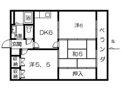 クレール鶴丸の間取り画像