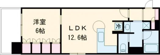 リーガル神戸三宮フラワーロードの間取り画像