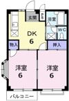 エルディム古谷の間取り画像