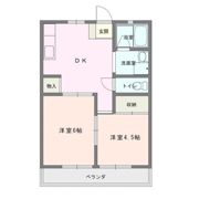 パルデンス松尾Bの間取り画像