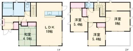鵜沼朝日町3丁目 戸建賃貸の間取り画像