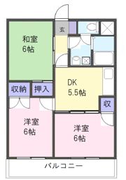 マンション青山の間取り画像