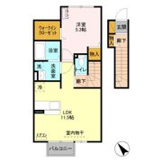グランドゥール大野原 Ⅰの間取り画像