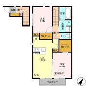 フジクレール Bの間取り画像