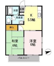 サンロイヤルAの間取り画像