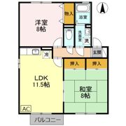 ウィンディビレッジ B棟の間取り画像