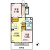ぱぴよん・Sの間取り画像