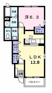 メゾン アイリスBの間取り画像