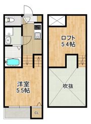 modern palazzo 西時津A棟の間取り画像