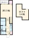 modern palazzo 西時津B棟の間取り画像