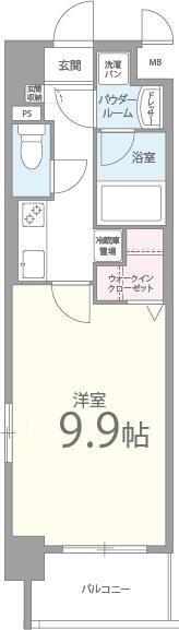 アジュール水堂の間取り画像