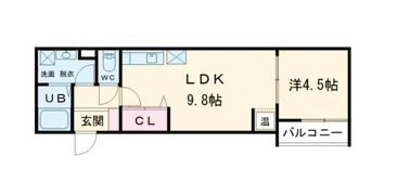 アート小若江の間取り画像