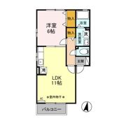 クレアール A/Bの間取り画像