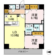 D-room早稲田の間取り画像