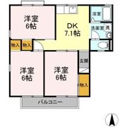 岩崎ハイツ Bの間取り画像