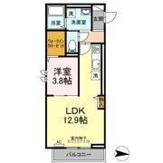 カーサ クリスタの間取り画像
