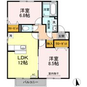 ファミール南昭和の間取り画像