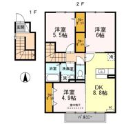 メゾン プレド パルク ⅡA棟の間取り画像