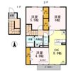 メゾン プレド パルク ⅡA棟の間取り画像