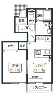コンフォートガーデニアの間取り画像