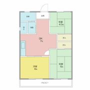 サンハイツ花堂の間取り画像