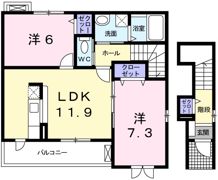 ソレアードⅢの間取り画像