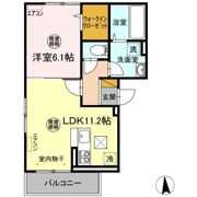 Clochette Kawawada A棟の間取り画像