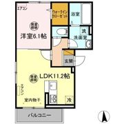Clochette Kawawada A棟の間取り画像