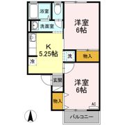 グレープハウス Dの間取り画像
